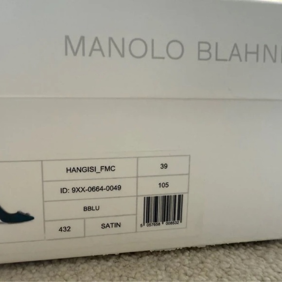 Manolo Blahnik Royal Blue Heels with Embellishments - Picture 9 of 9